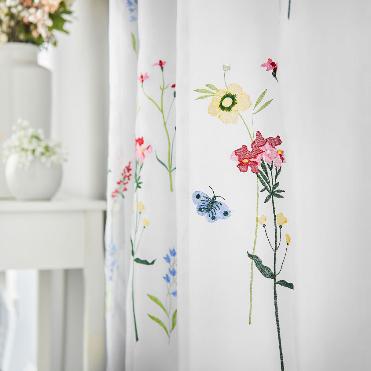 Springfield Eyelet Voile Curtains by Alan Symonds