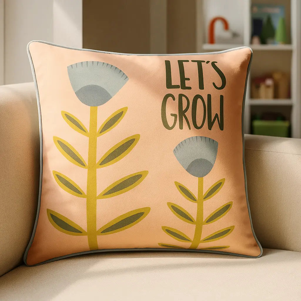Let's Grow Cushion Velvet
