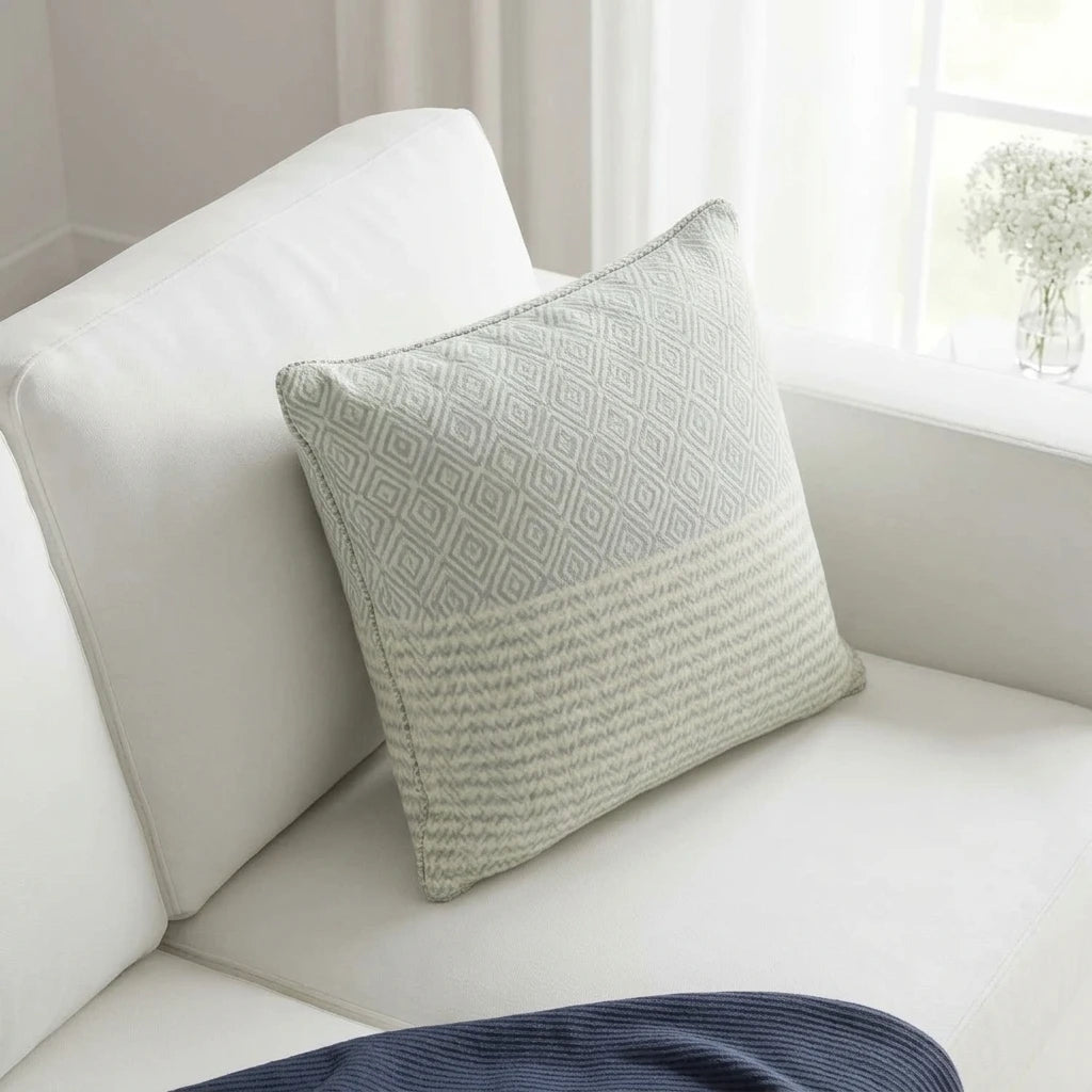 Rona 100% Cotton Duck Egg Cushion Cover 17" x 17