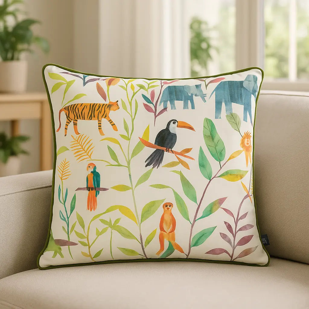 Hide And Seek Velvet Candyfloss Cushion Cover 43cm x 43cm