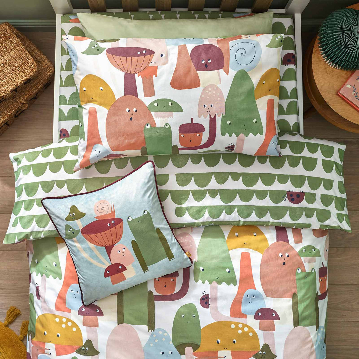 Funguys Mushroom Duvet Cover Set by little furn.