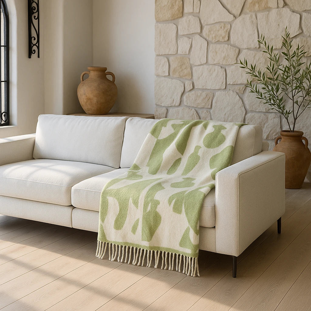 Meta Abstract Throw Blanket 130cm x 180cm by Wylder