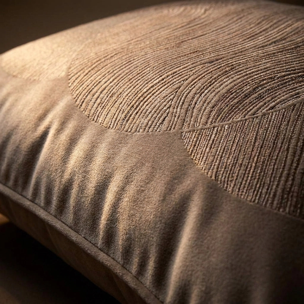Laurence Llewelyn-Bowen Venus Desire Circle Embroidered Mink Cushion 2