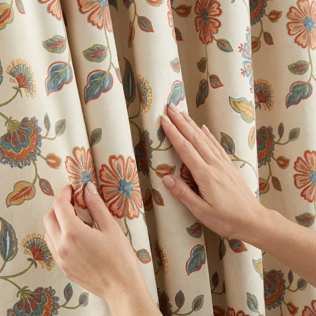 Shelley Floral Eyelet Curtains 3