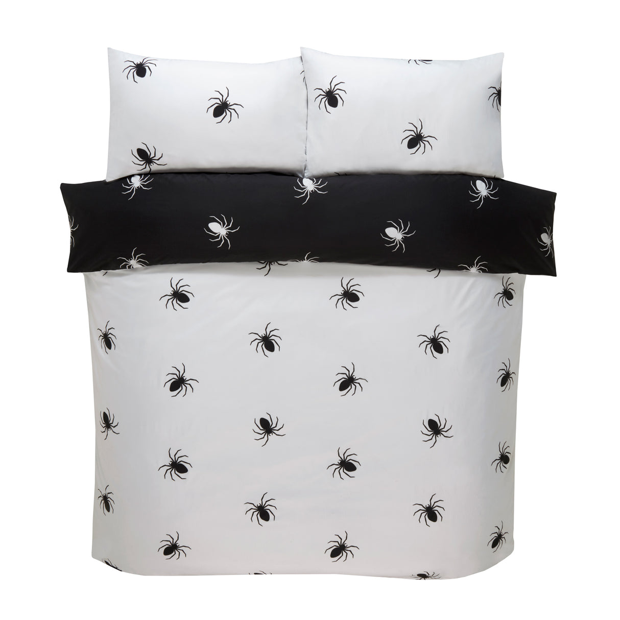 So Soft Black Spider Duvet Cover Set by Rapport Home