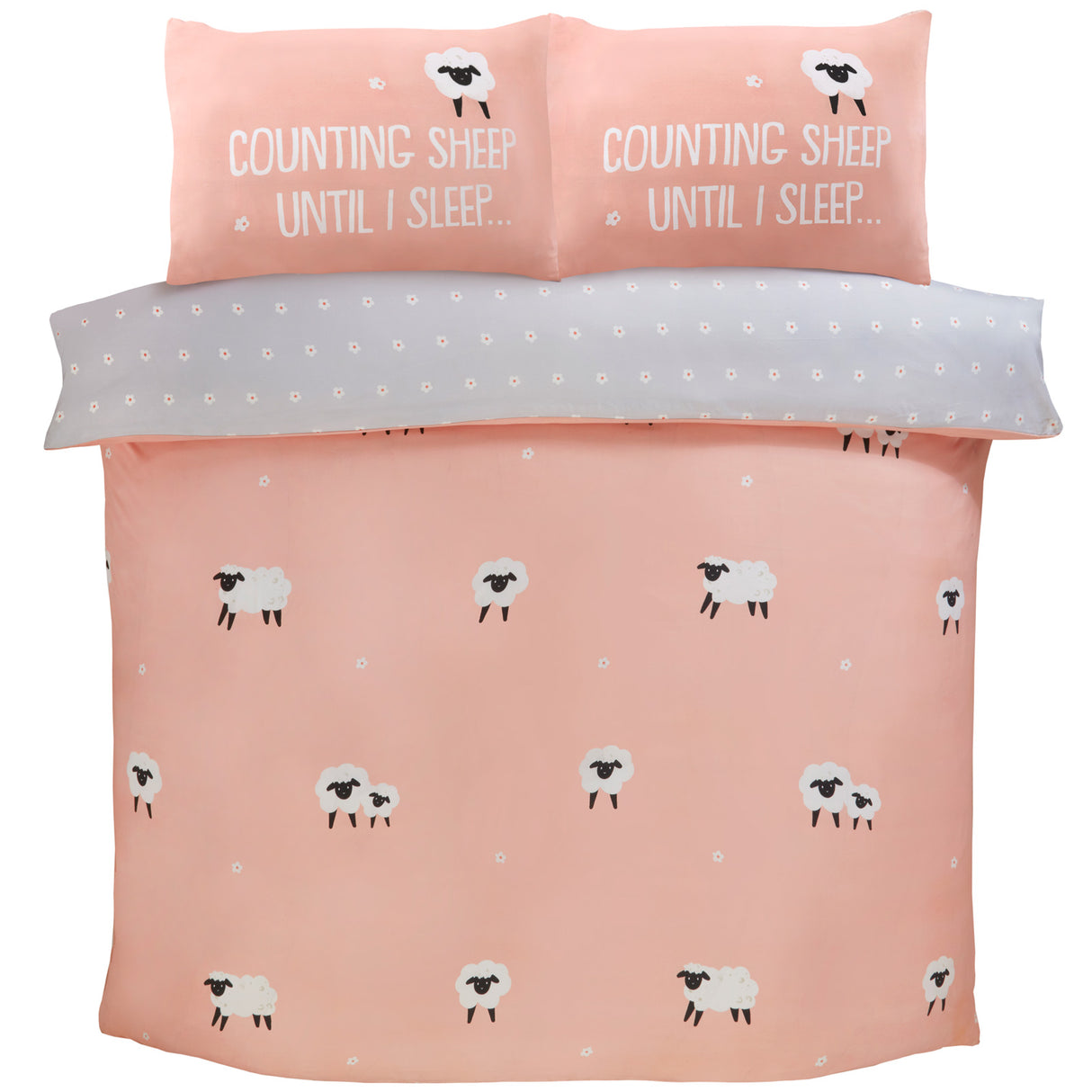 So Soft Counting Sheep Duvet Cover Set Blush