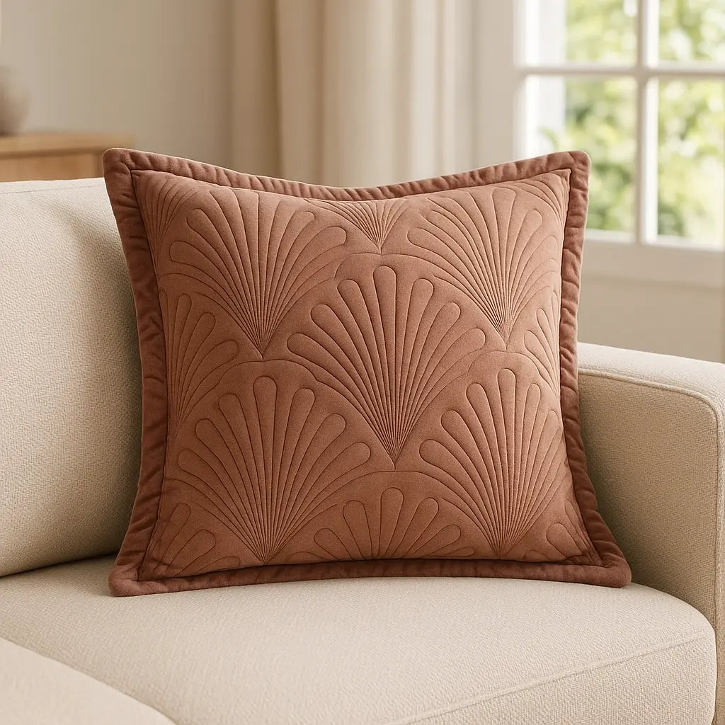 Palmeria Cushion Cover 24" x 24" - Blush