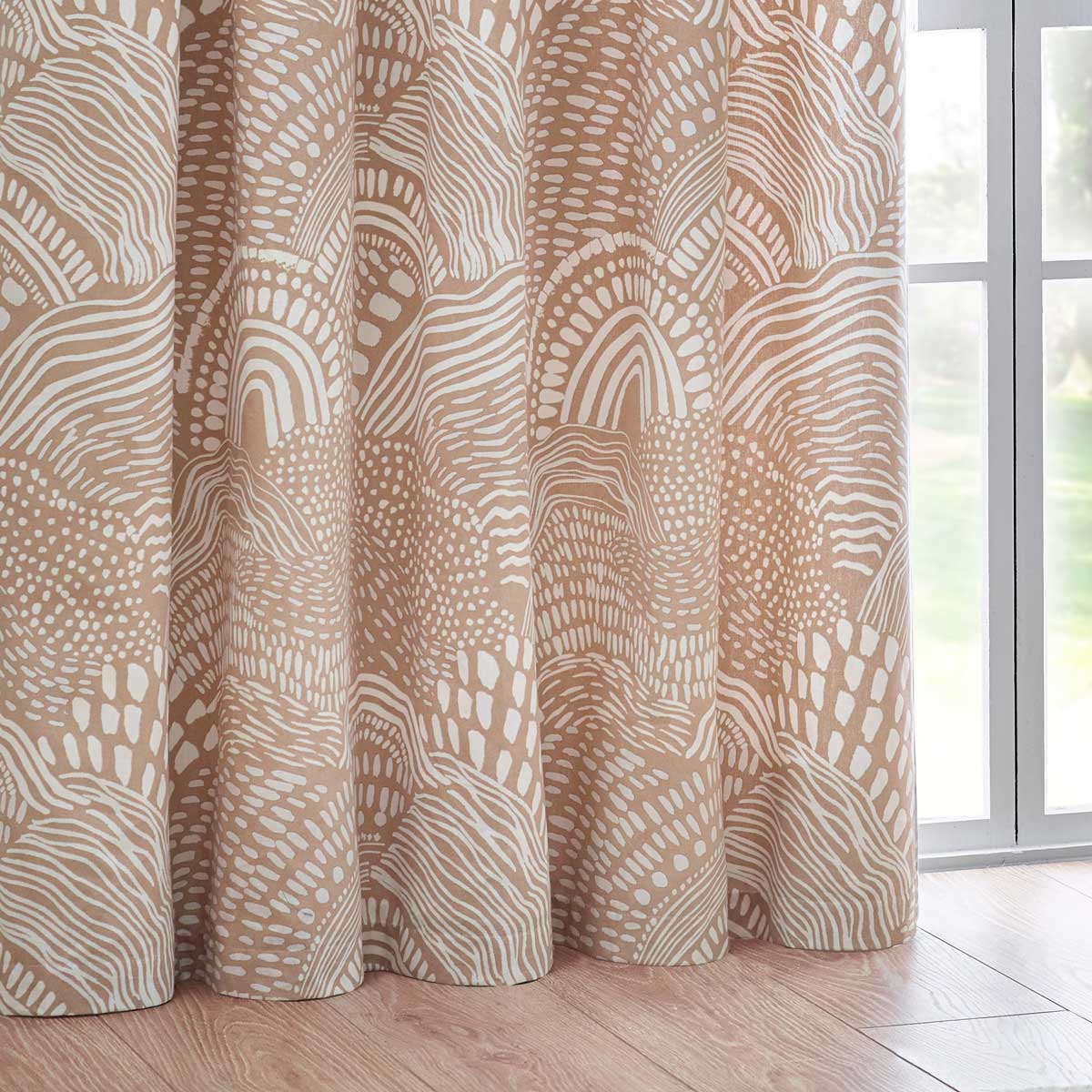 Nola Abstract Eyelet Curtains by Wylder Tropics