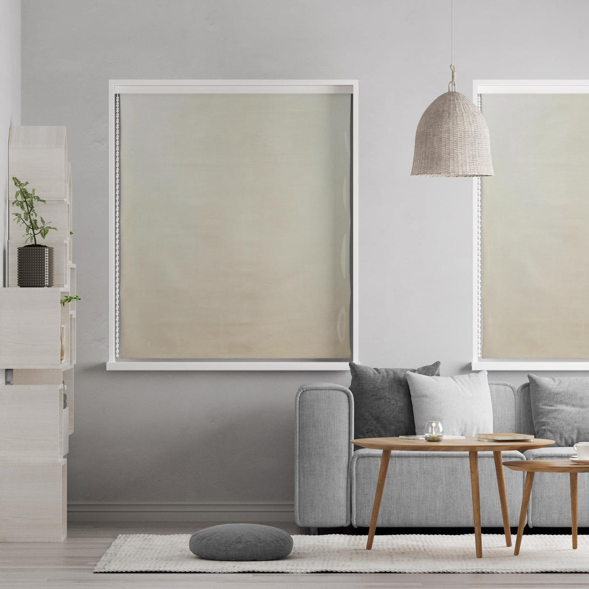 Stronsay Natural Made to Measure Roman Blind by Style Furnishings