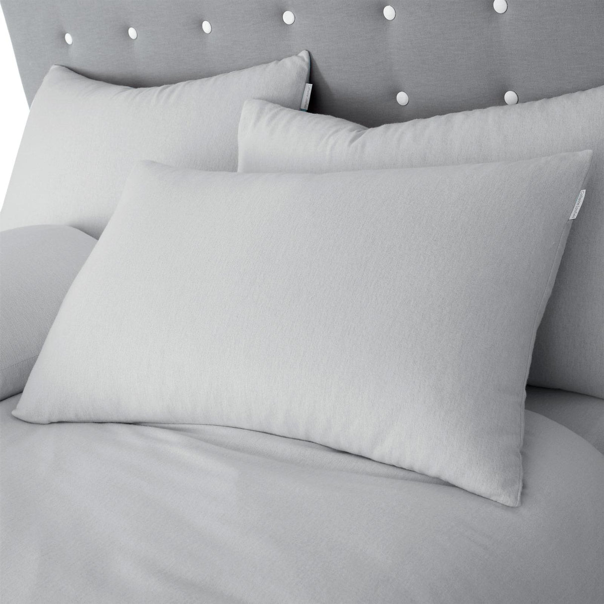 Brushed Cotton Grey Duvet Cover Set