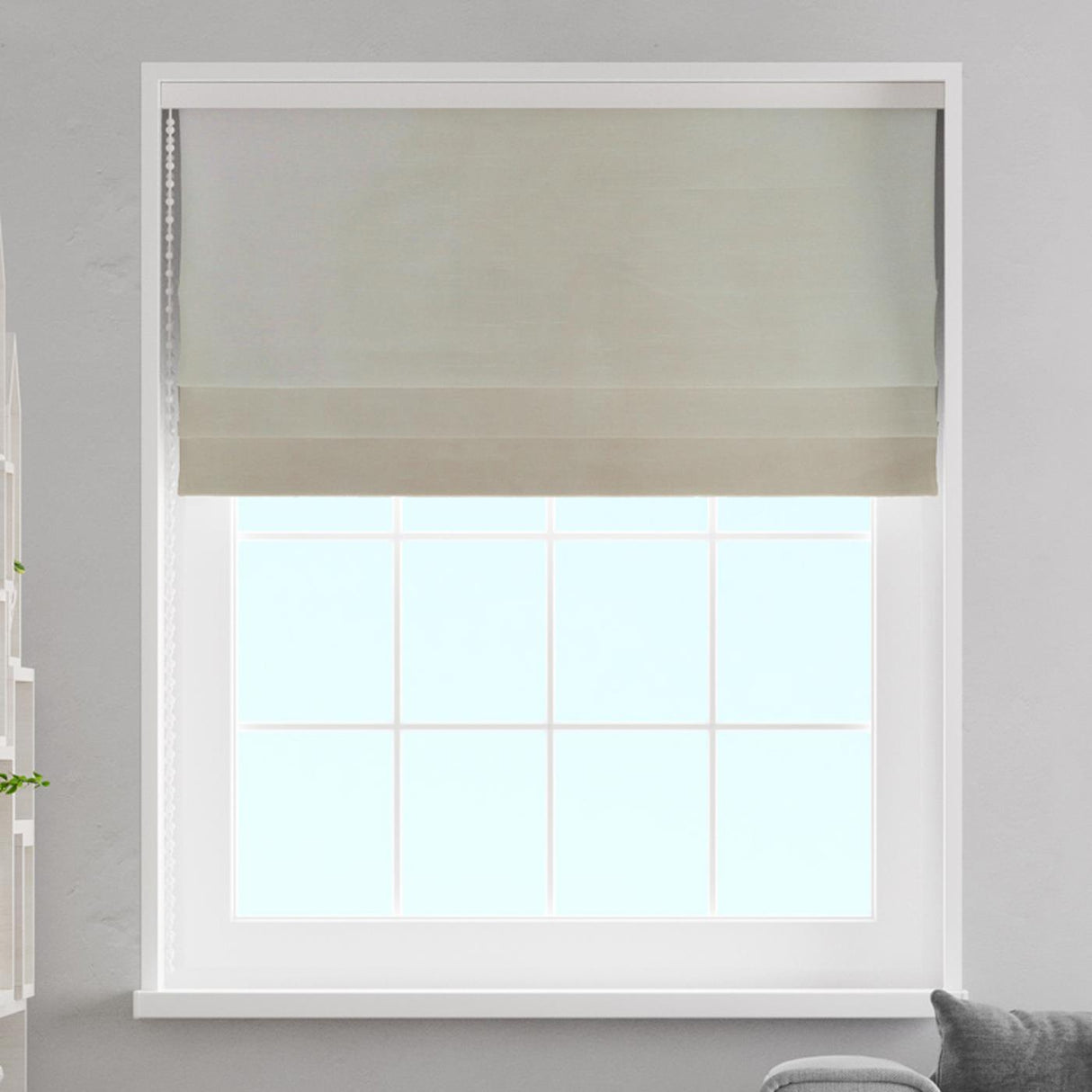 Stronsay Natural Made to Measure Roman Blind by Style Furnishings