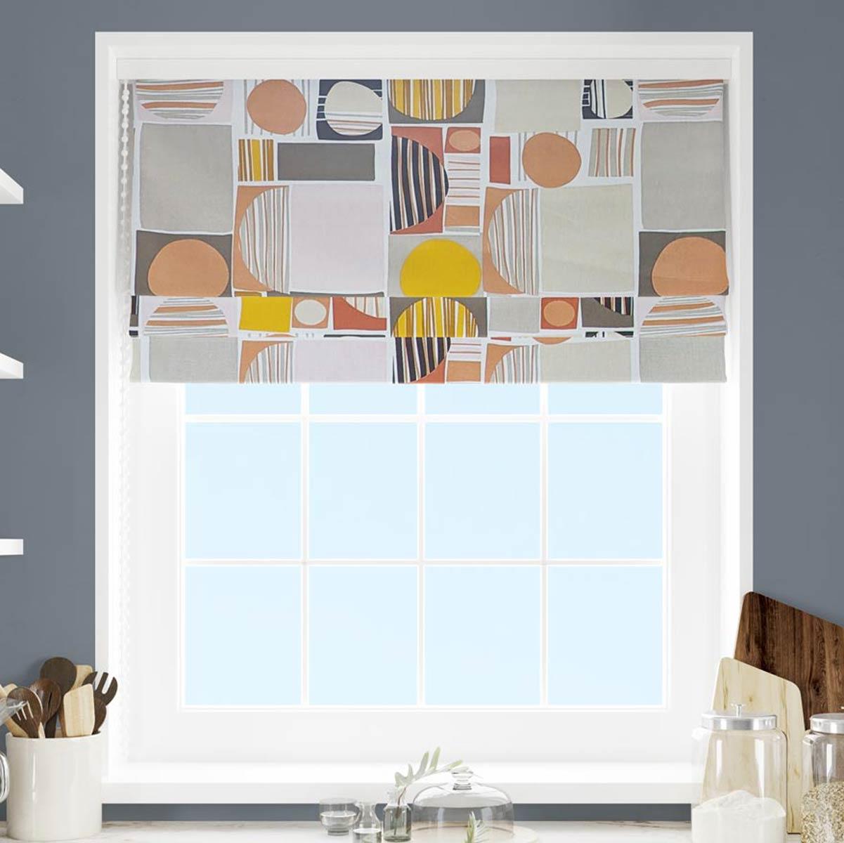 Carrie Nougat Made To Measure Roman Blind by Style Furnishings