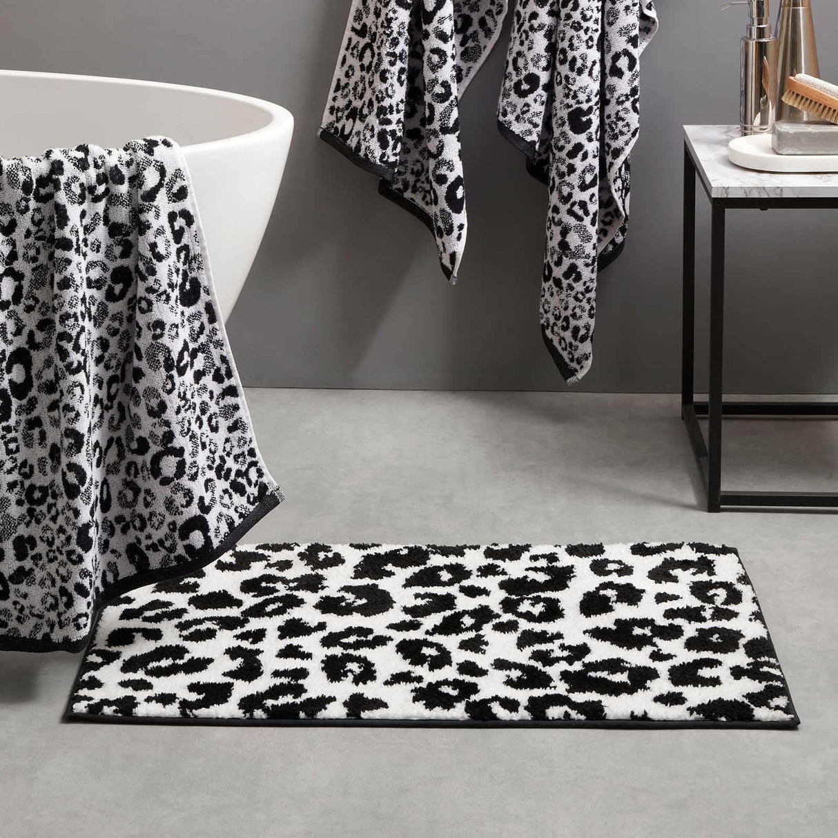 Animal Print Bath Mat 50cm x 80cm by Fusion
