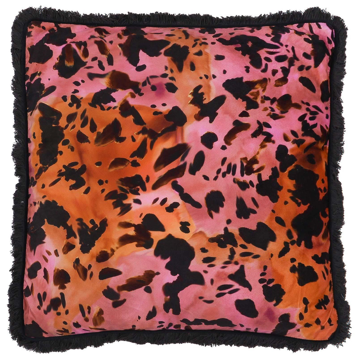 Colette Animal Print Fringed Cushion Cover by Paoletti 2