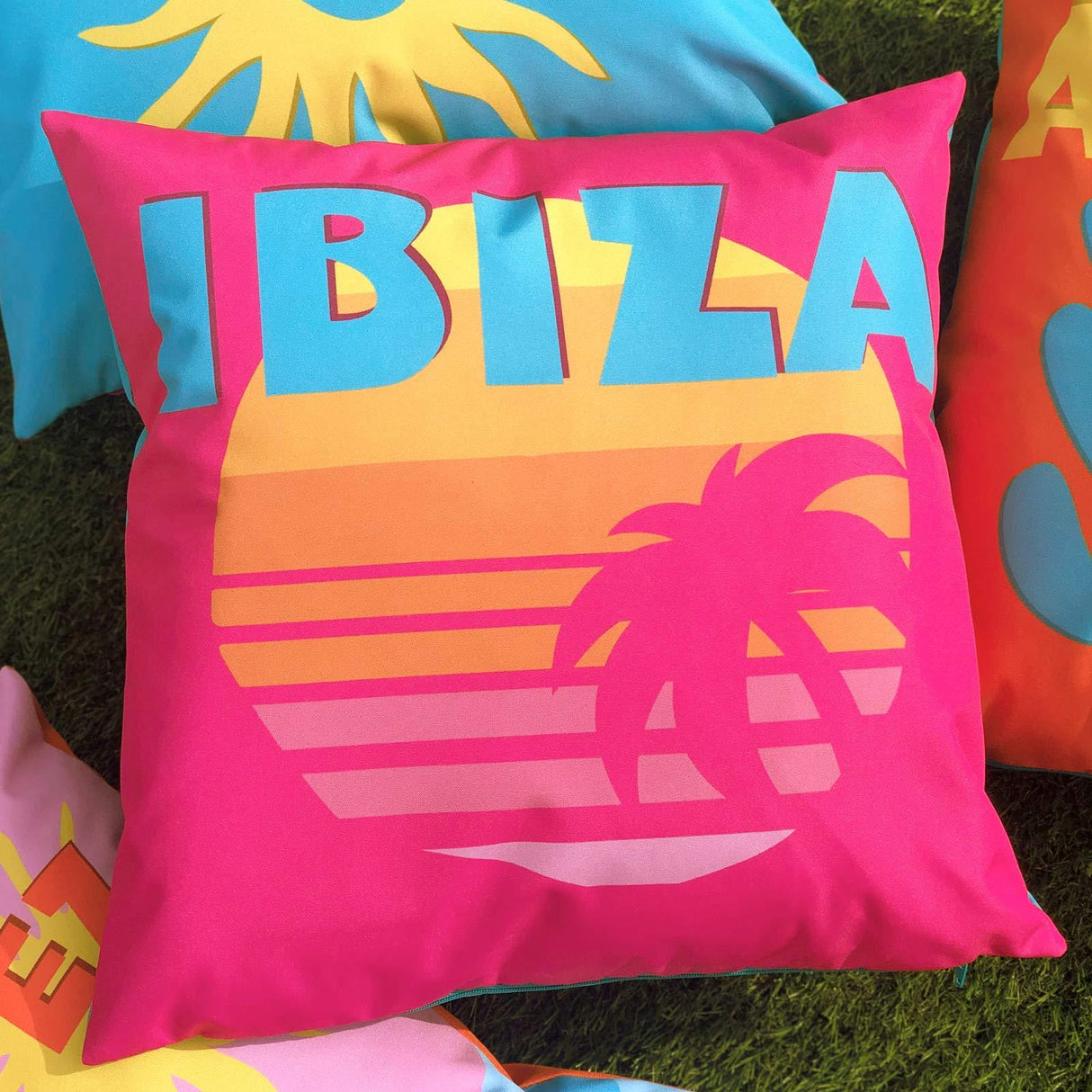 Ibiza Outdoor Cushion Cover 17" x 17 (43cm x 43cm) by furn. 2