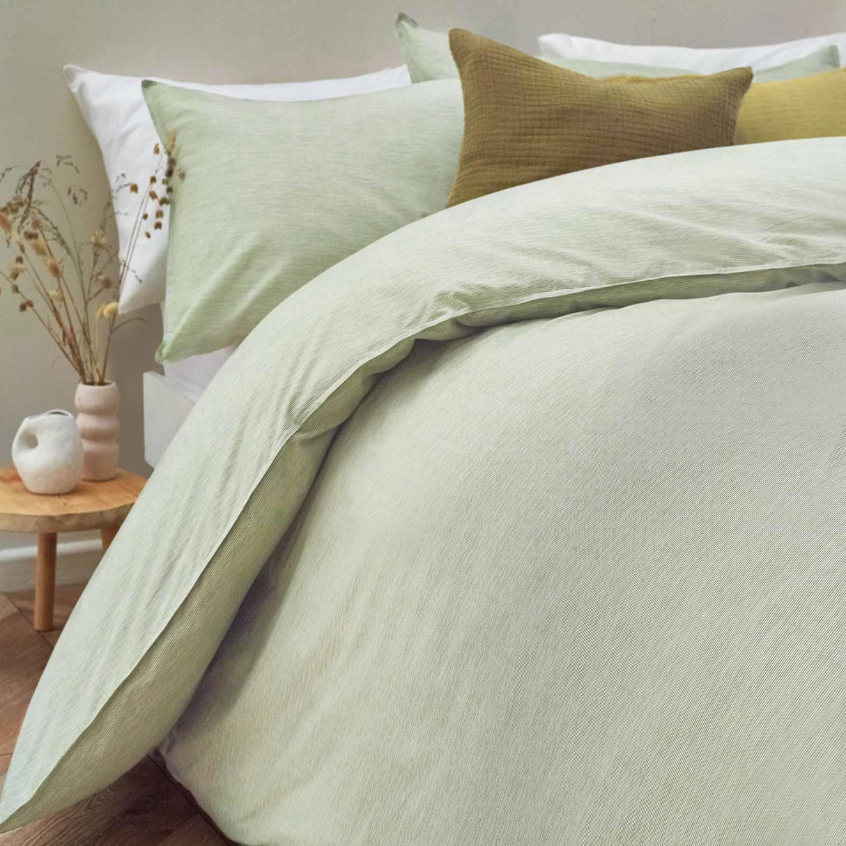 Heaton Stripe Duvet Cover Set by Yard