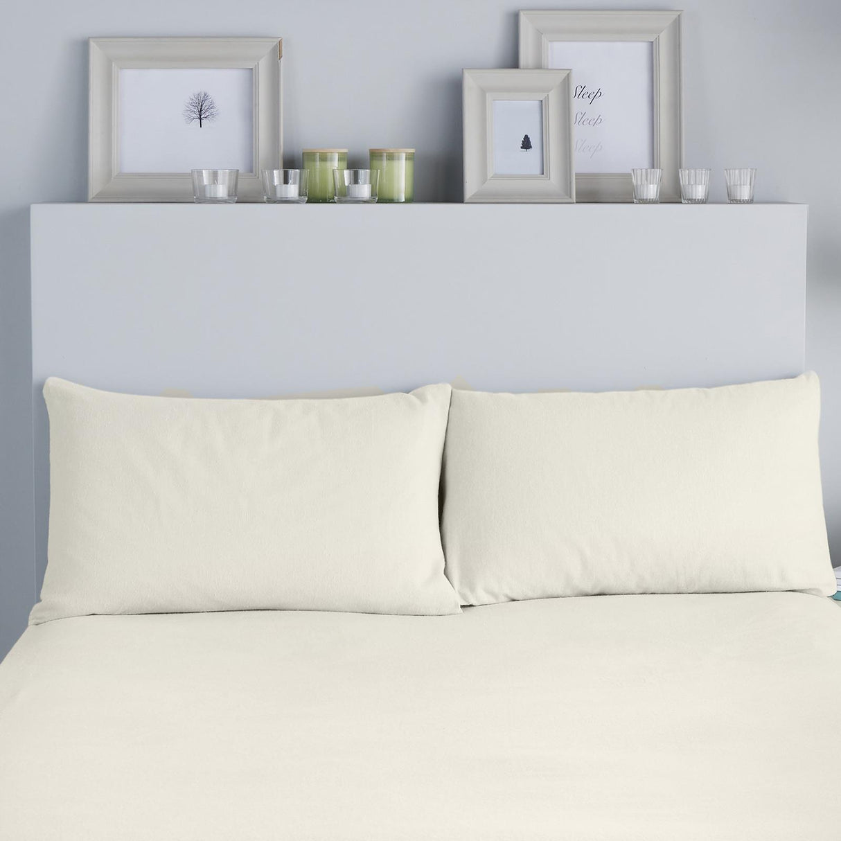 Brushed Flannelette Bedding Pillowcase Pair by Fusion Snug