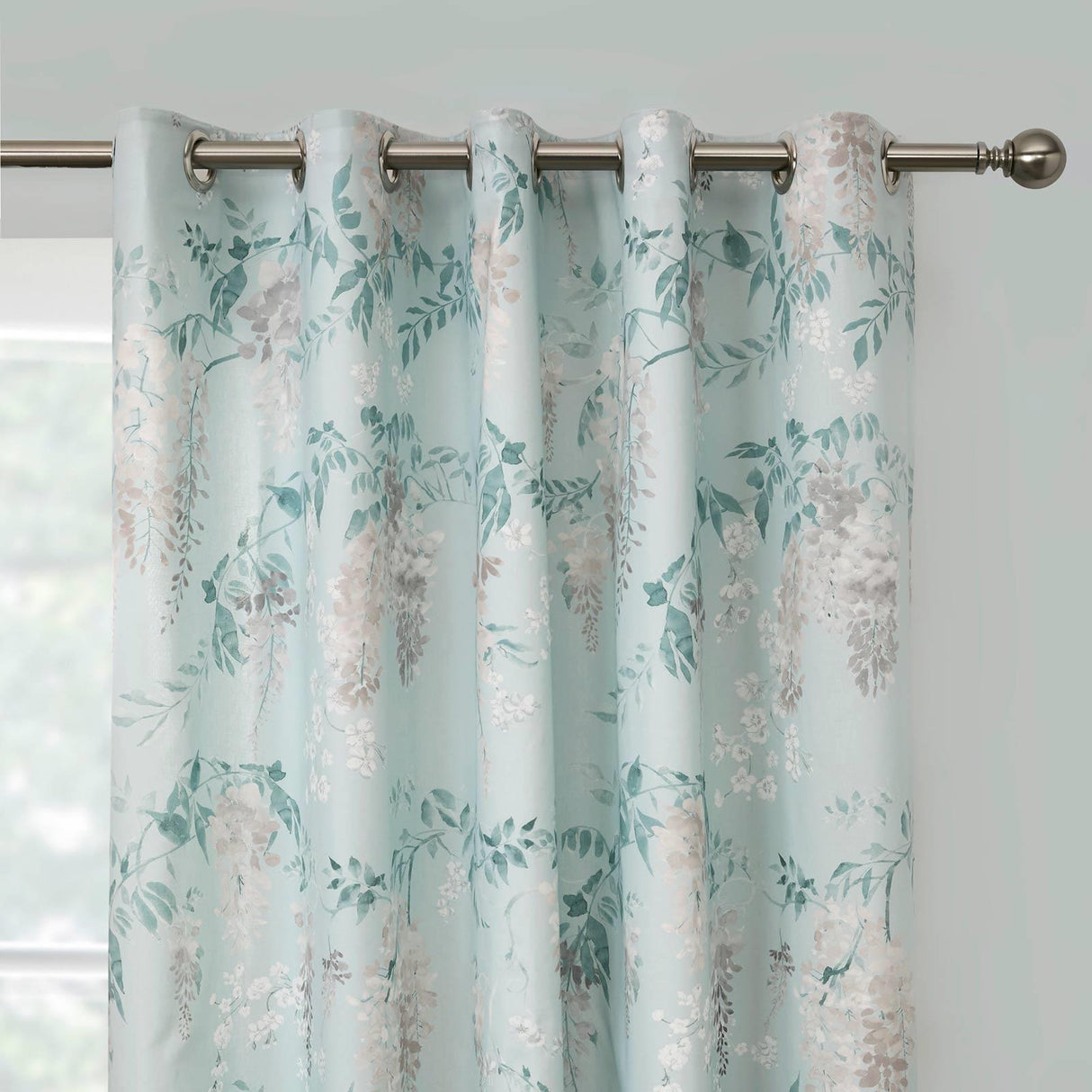 Wisteria Lined Eyelet Curtains by Dreams & Drapes Design