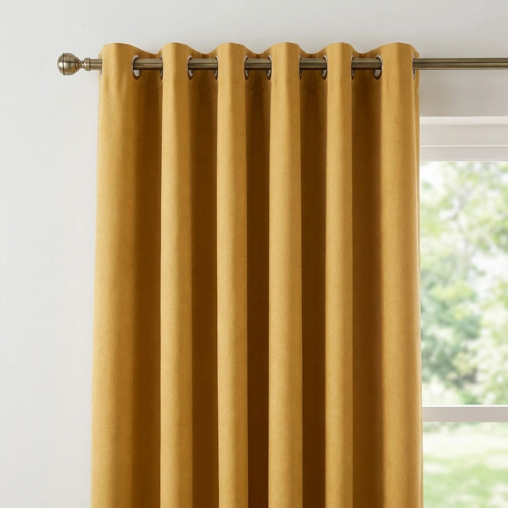 Velvet Chenille Eyelet Curtains 12