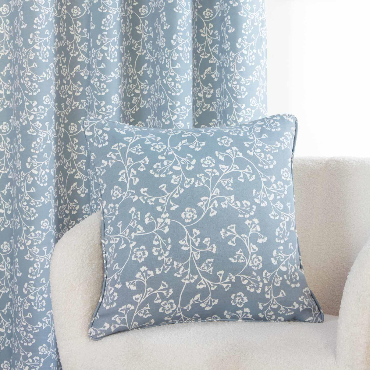 Sade Floral Cushion Cover 18" x 18" (45cm x 45cm) by Sundour 4