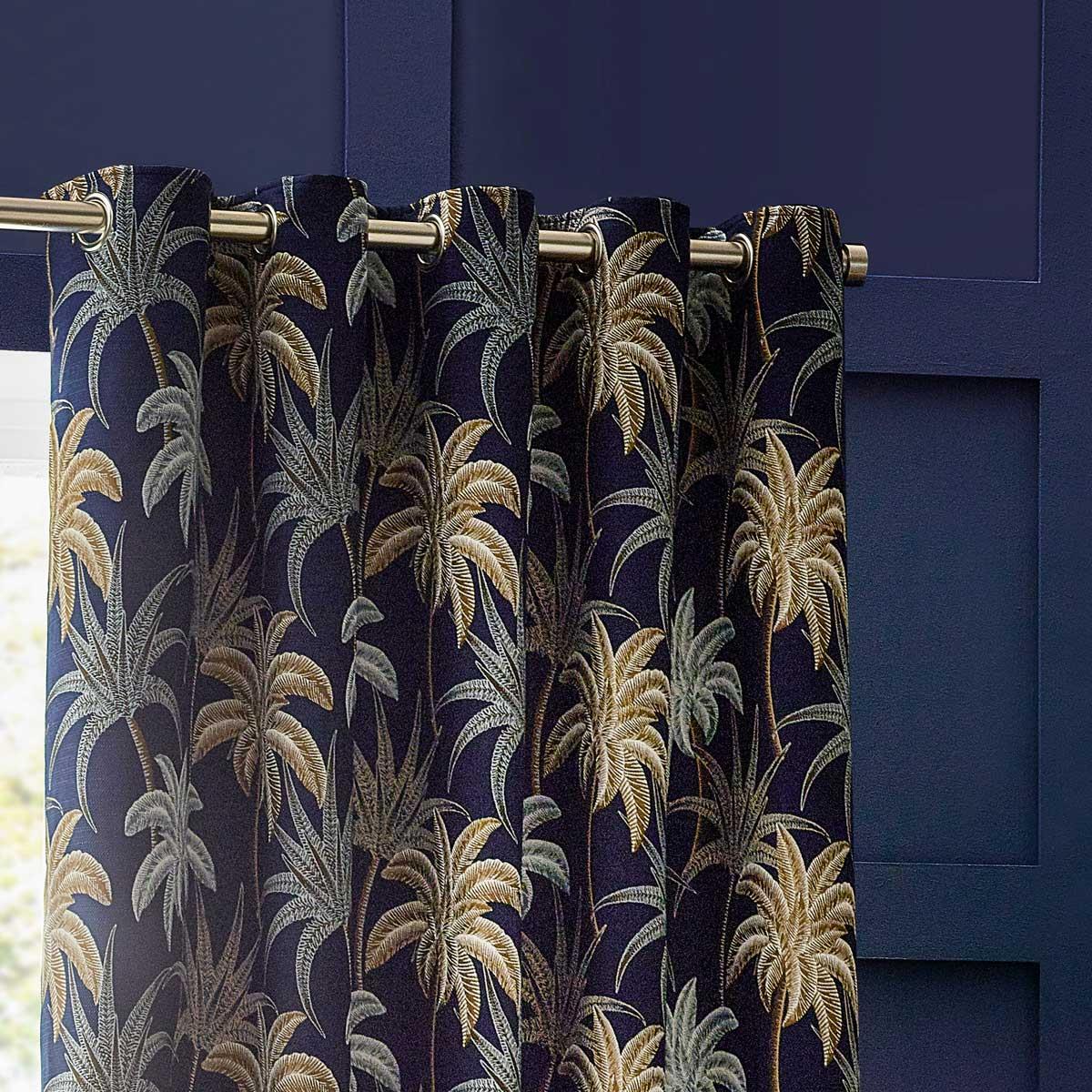 Galapagos Jacquard Eyelet Curtains by Wylder Tropics