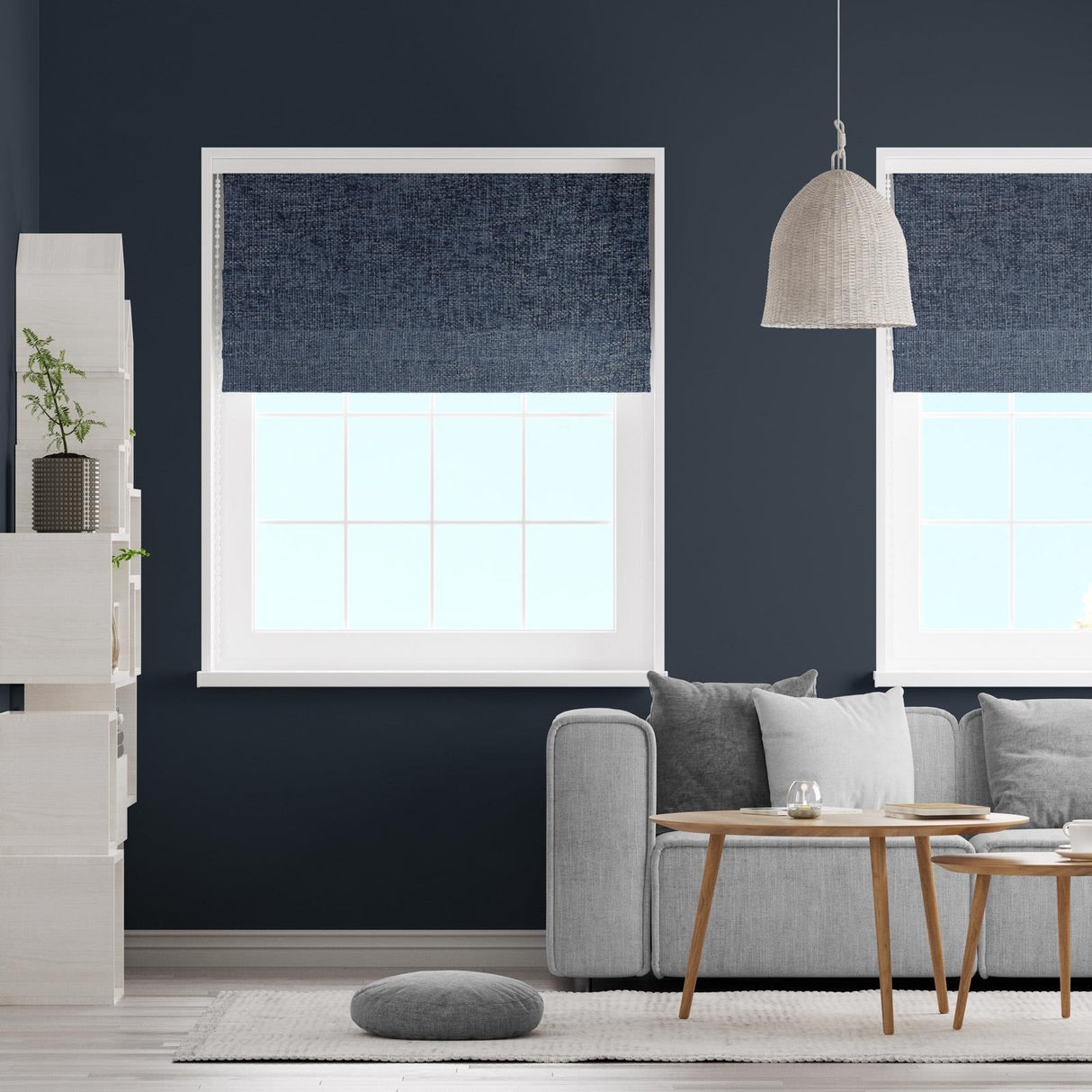 Arla Sapphire Made To Measure Roman Blind by Style Furnishings