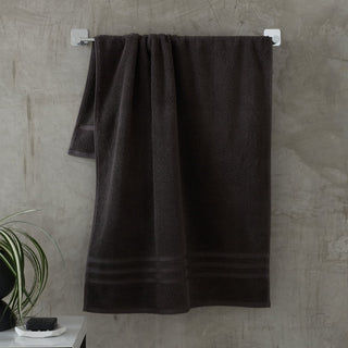 Catherine Lansfield Zero Twist 100% Cotton 450gsm Towels - Charcoal - Zero Twist Charcoal Towels