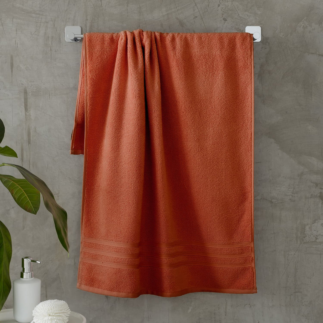 Catherine Lansfield Zero Twist 450gsm Terracotta 100% Cotton Towels