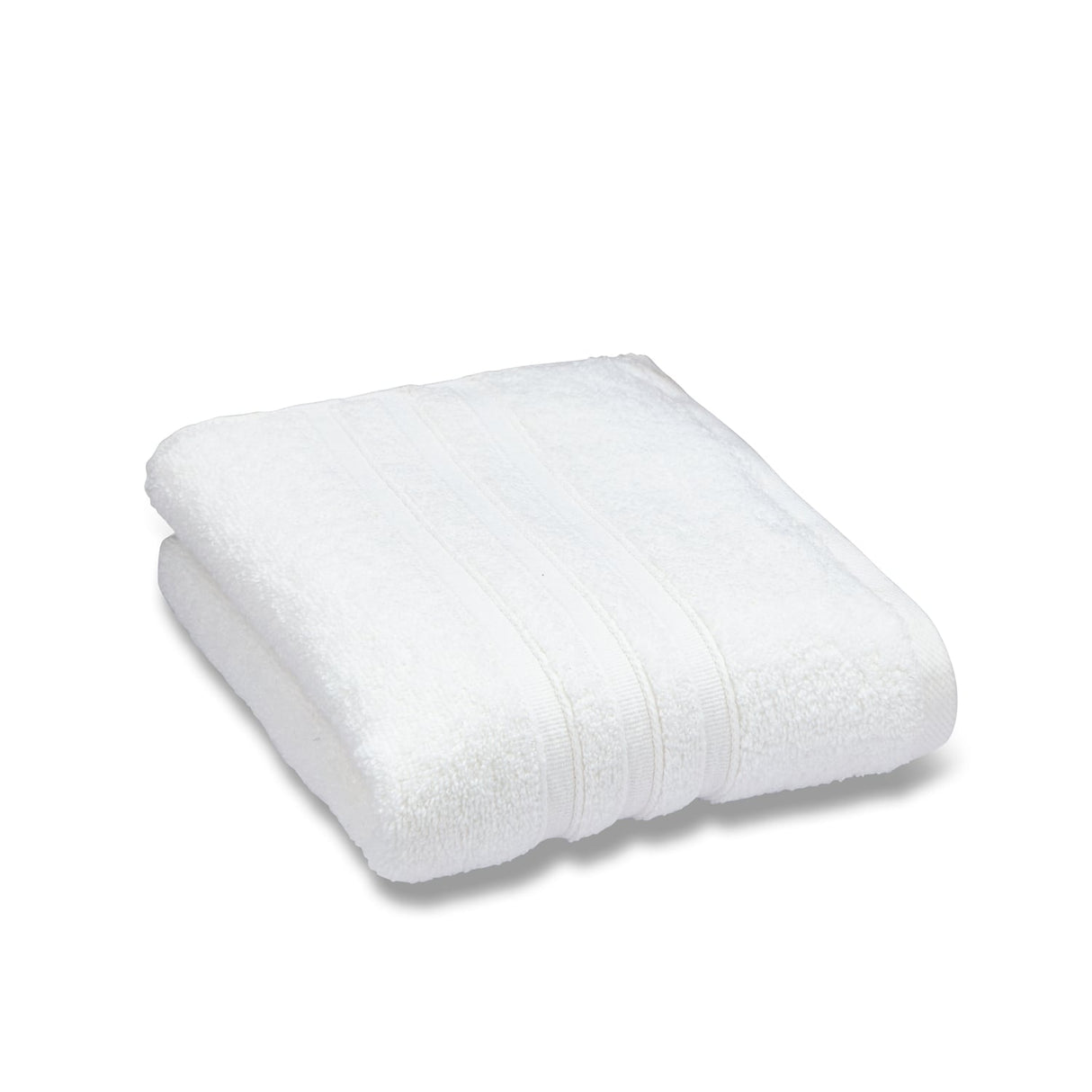 Catherine Lansfield Zero Twist 6 Piece Cotton Towel Bale Set 450gsm - White - Zero Twist White Towels