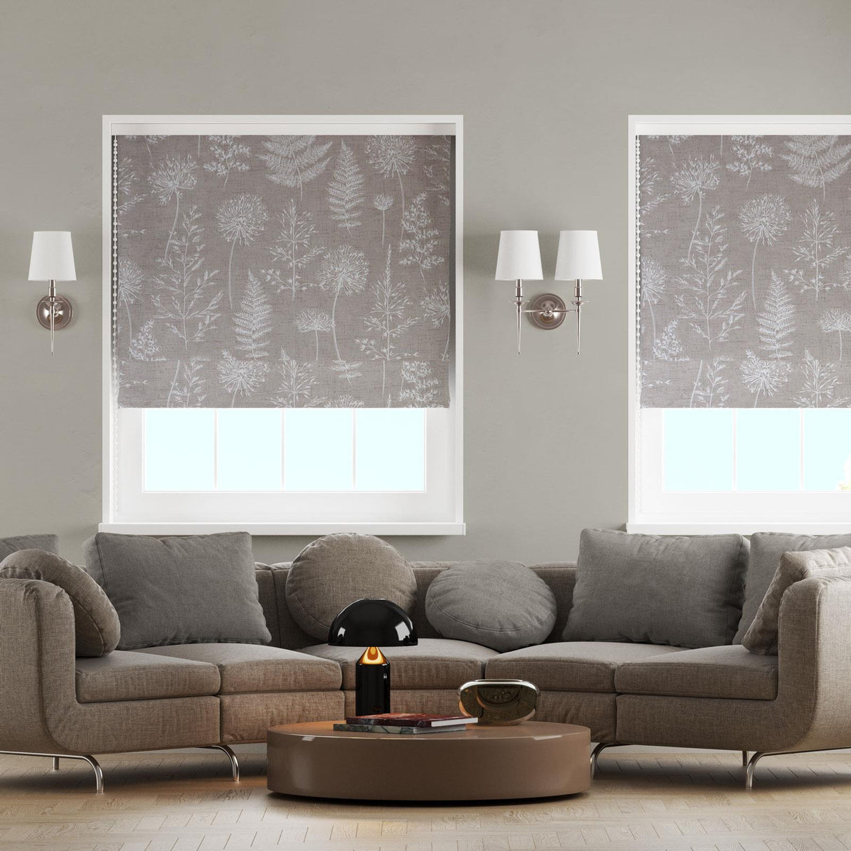 Chervil Clay Made To Measure Roman Blind by Style Furnishings