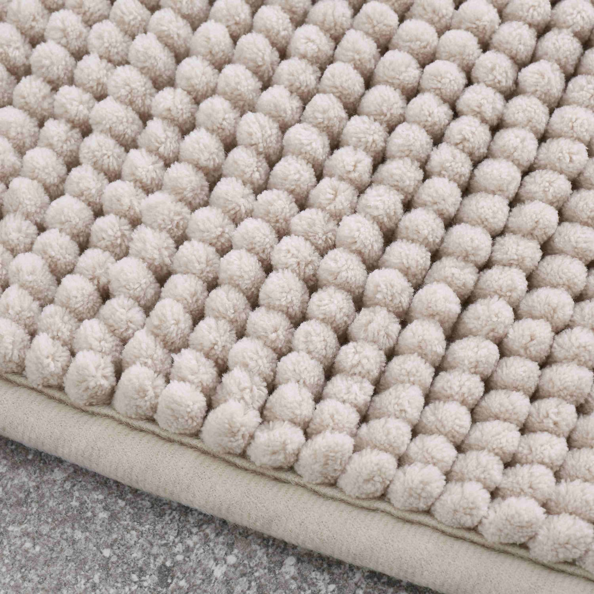 Catherine Lansfield Bobble Bath Mat 1200 GSM Cobalt Blue - Bobble Natural Bath Mat