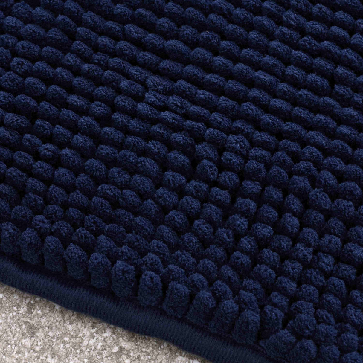 Catherine Lansfield Bobble Bath Mat 1200 GSM Cobalt Blue - Bobble Navy Bath Mat