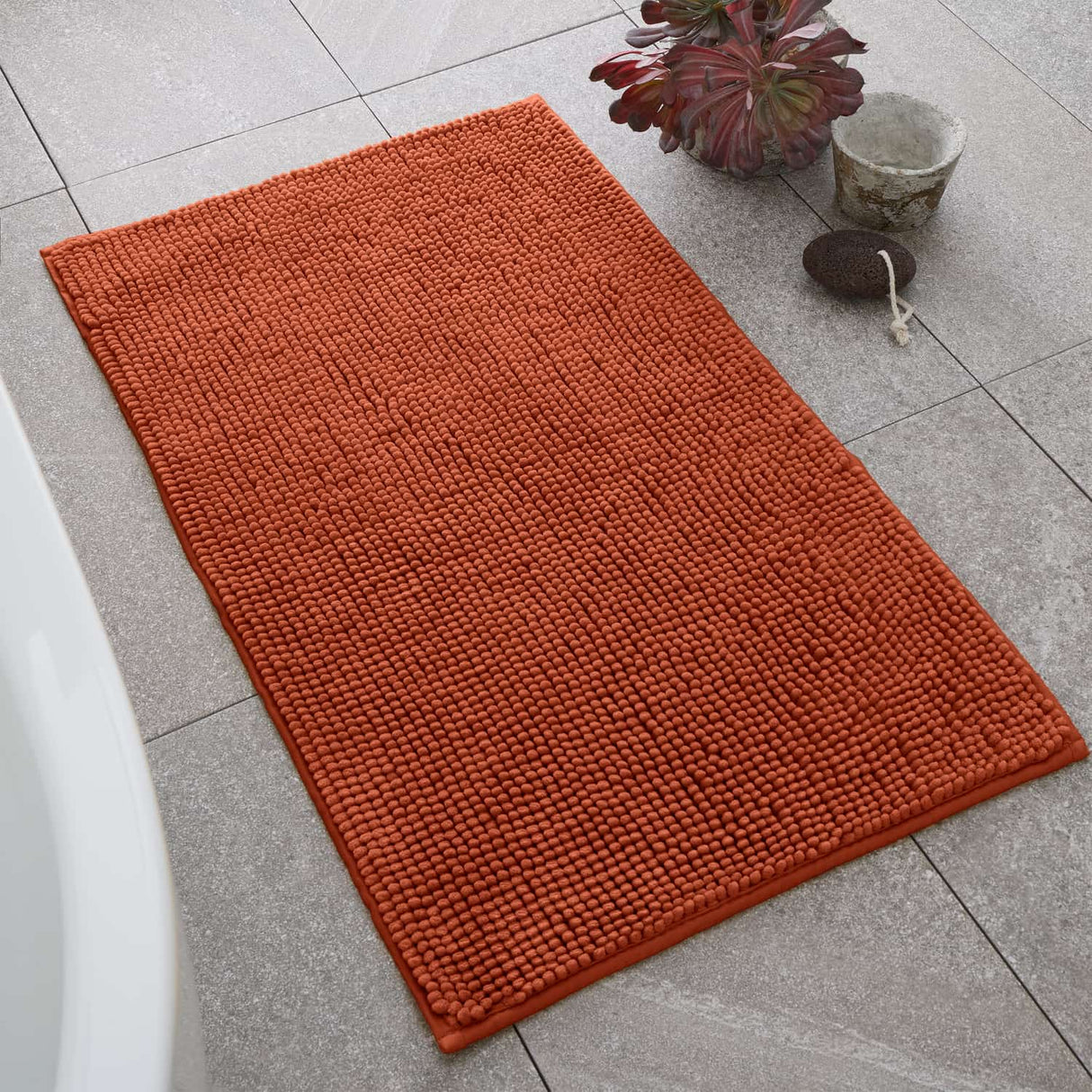Catherine Lansfield Bobble Bath Mat 1200 GSM Cobalt Blue - Terracotta Bobble Bath Mat