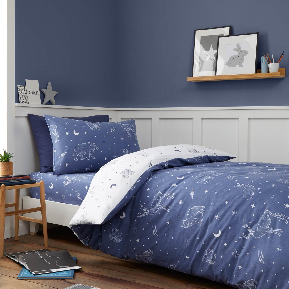Brushed Starlight Animals Duvet Cover Set by Bianca
