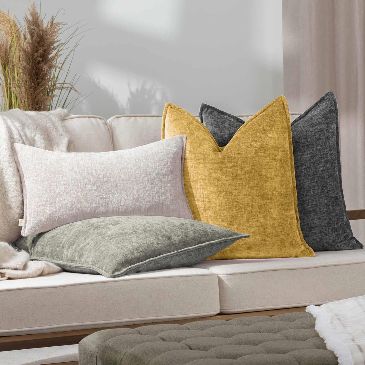 Buxton Super Soft Cushion Cover 20" x 20" (50cmx50cm) by Evans Lichfield 3