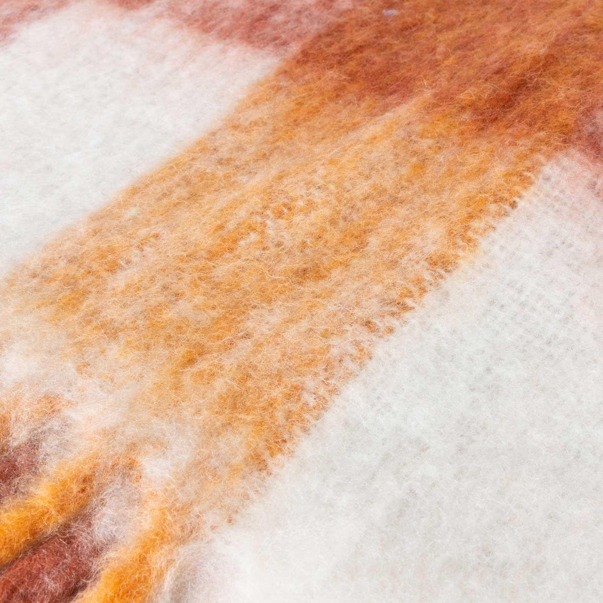 Juno Faux Mohair Check Throw by furn.