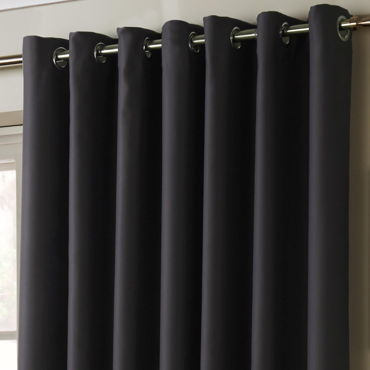 100% Blackout Eyelet Curtains by Alan Symonds