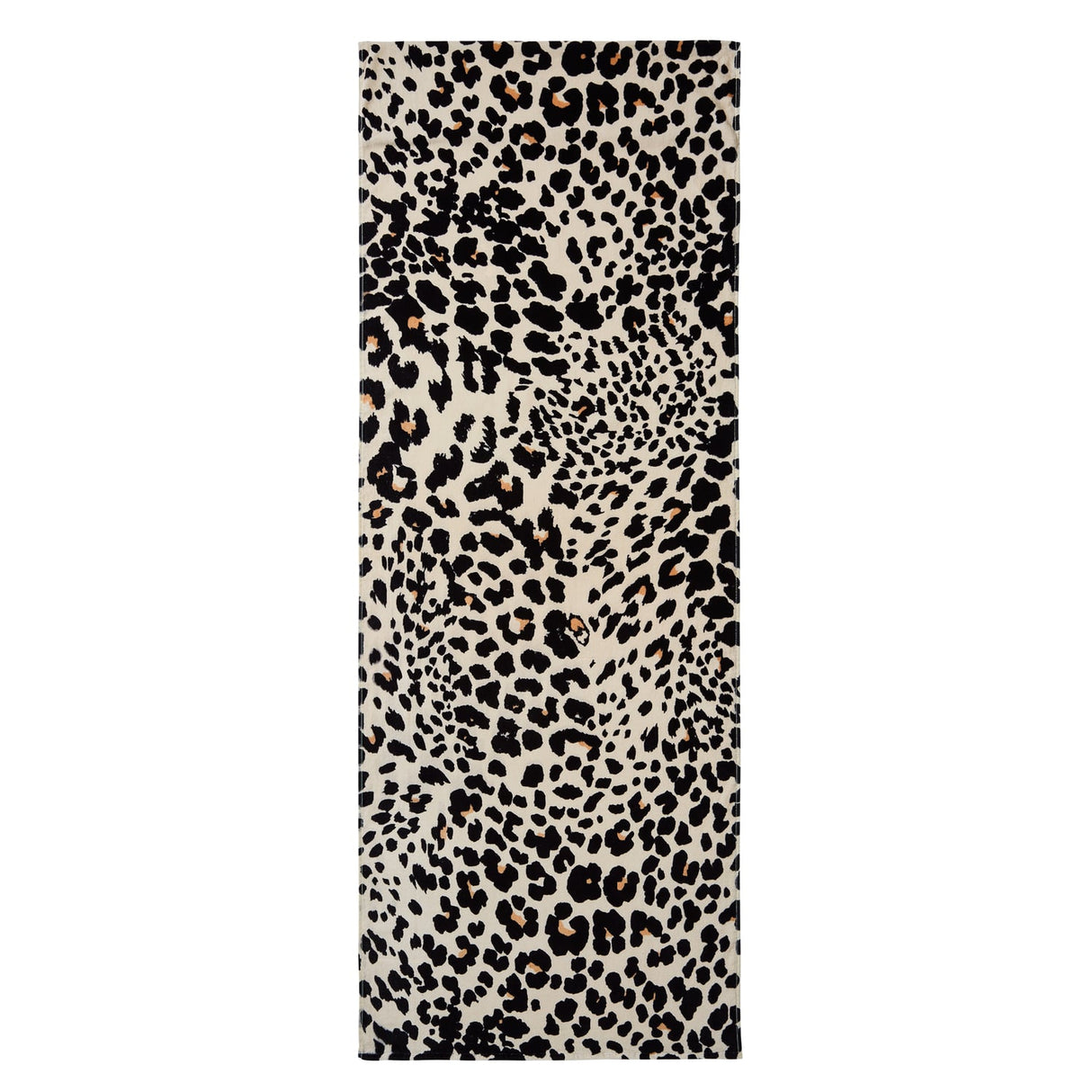 Catherine Lansfield Leopard Cotton Sun Lounger Towel 78x200cm - Natural - Leopard Sun Lounger Towel