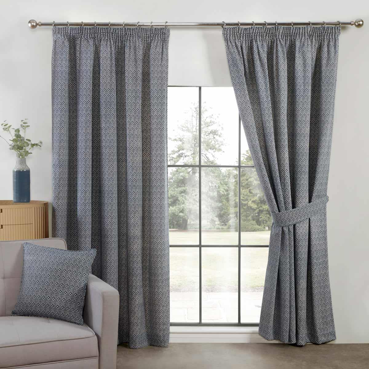 Aztec Diamond Tape Top Curtains by Sundour
