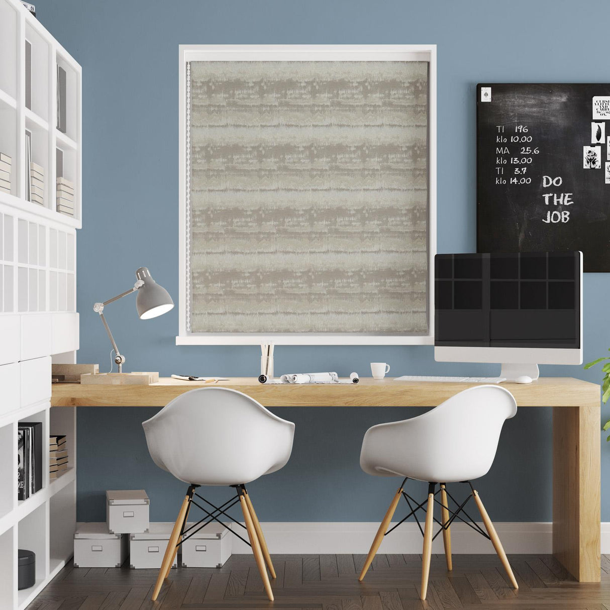 Cancun Natural Made To Measure Roman Blind by Style Furnishings