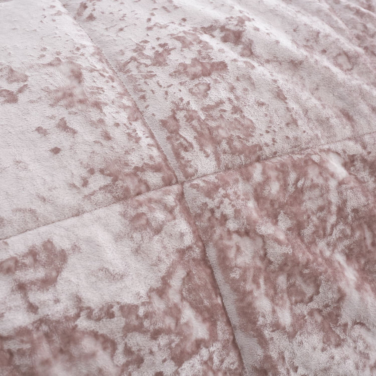 Catherine Lansfield Crushed Velvet Runner - Crushed Velvet Blush Bedspread