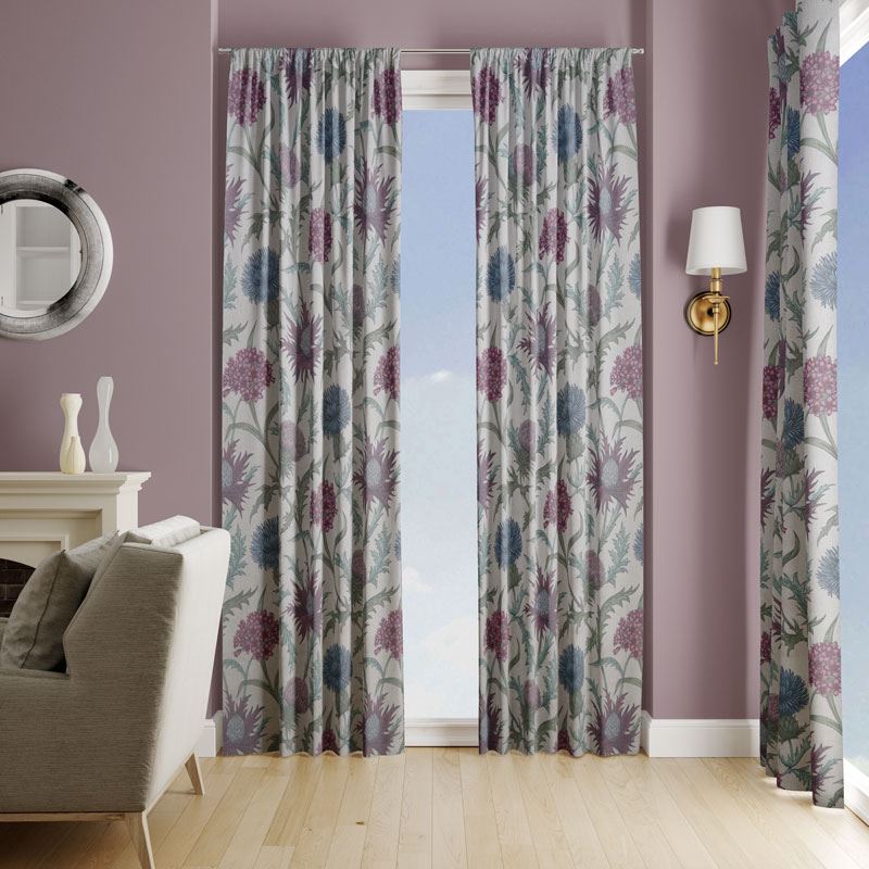 Acanthium Foxglove Made To Measure Curtains by Style Furnishings