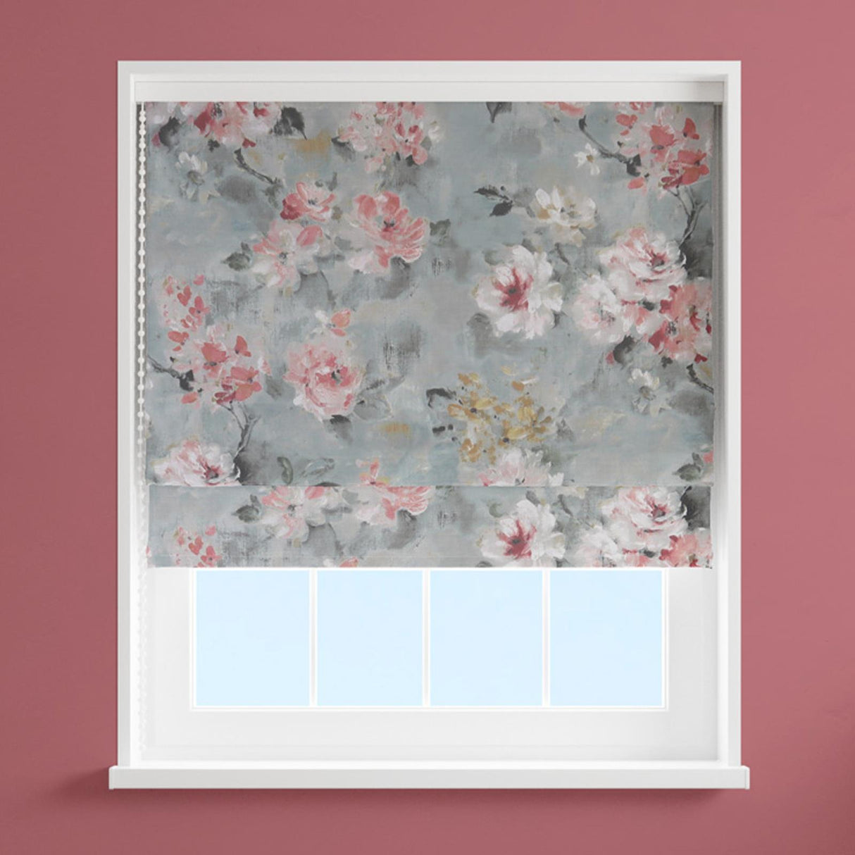 Hanami Coral Made To Measure Roman Blind by Style Furnishings