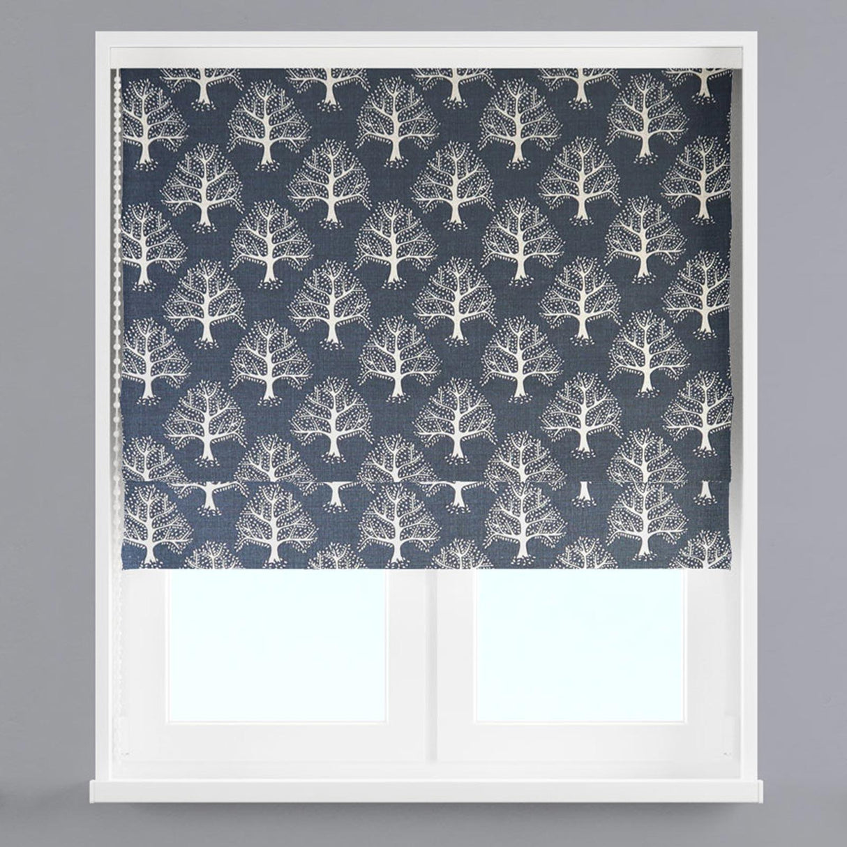Great Oak Midnight Made To Measure Roman Blind by Style Furnishings