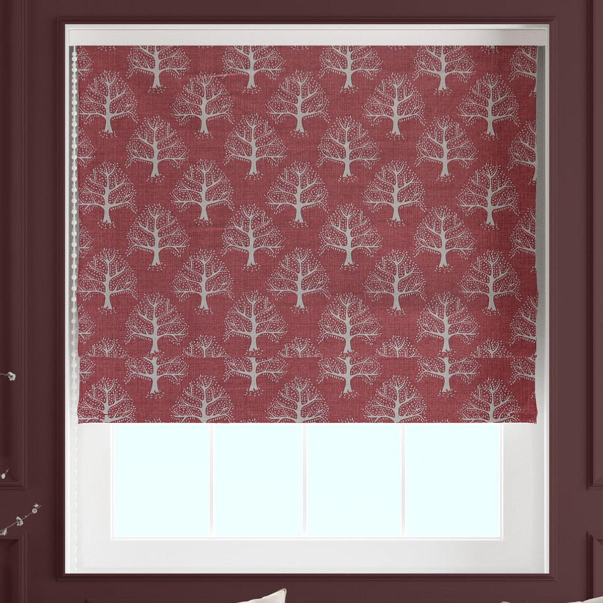 Great Oak Gingersnap Made To Measure Roman Blind by Style Furnishings