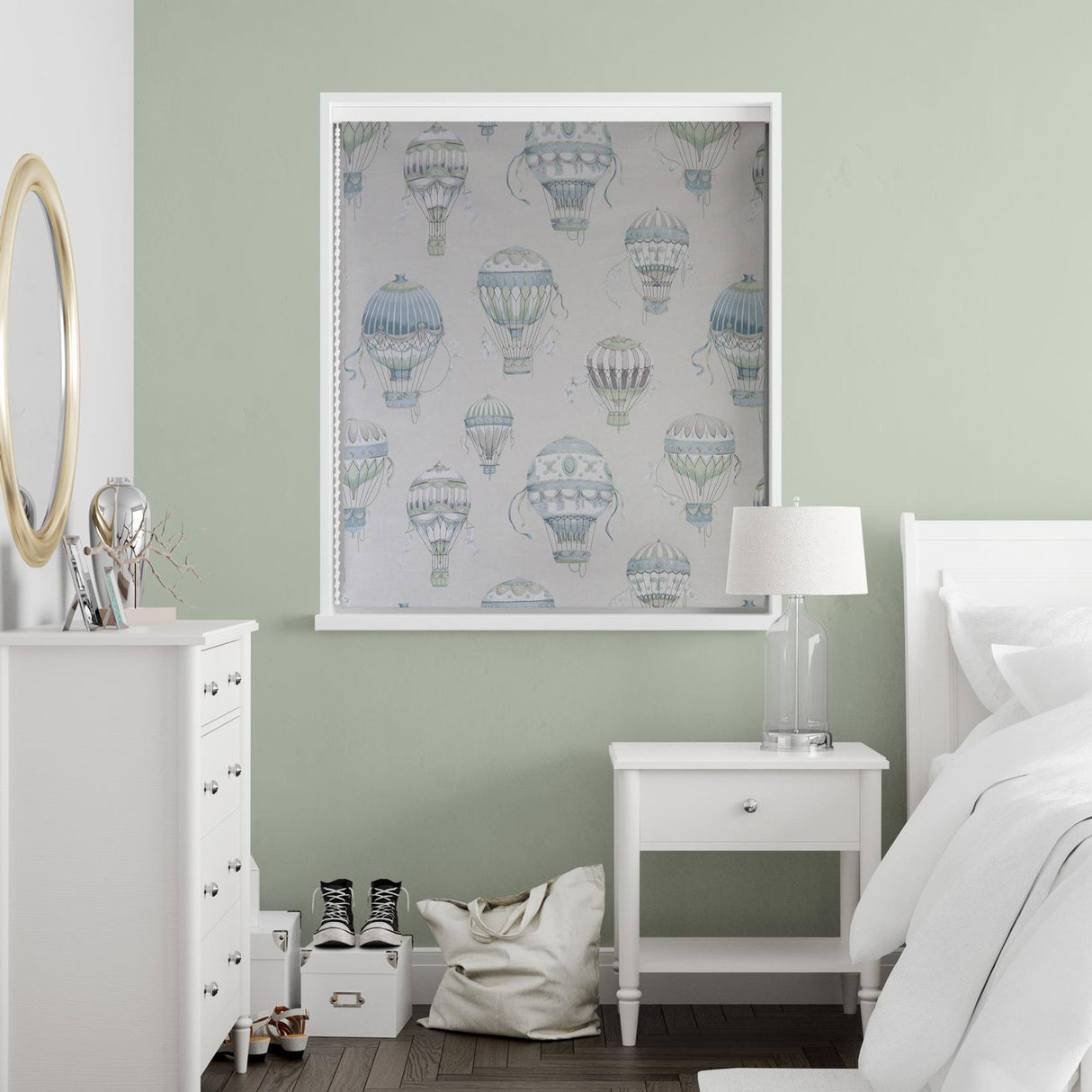 Balloons Antique Made To Measure Roman Blind by Style Furnishings