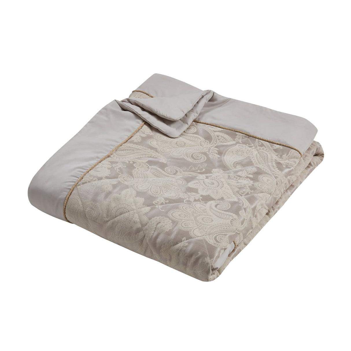Catherine Lansfield Opulent Jacquard Bedspread - Champagne Gold - Opulent Jacquard Champagne Bedspread