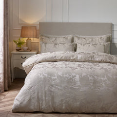 Catherine Lansfield Opulent Jacquard Duvet Cover Set - Champagne