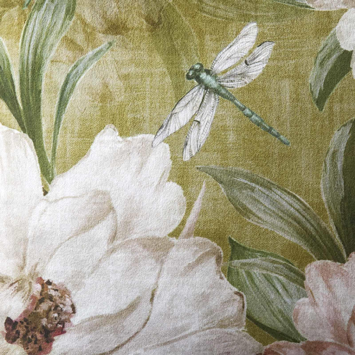 Appletree Heritage Fiorella Floral Velvet Filled Cushion 43cm x 43cm 4