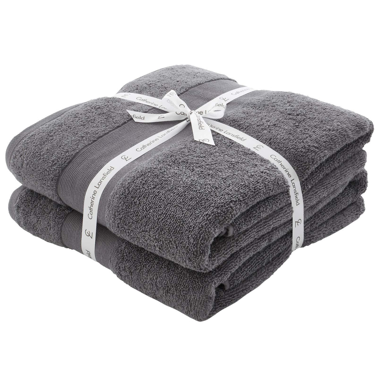 Anti-Bacterial 2 Piece Bath Sheet 500gsm Towel Bale by Catherine Lansfield